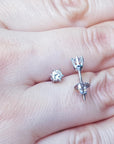 Brides diamond stud earrings