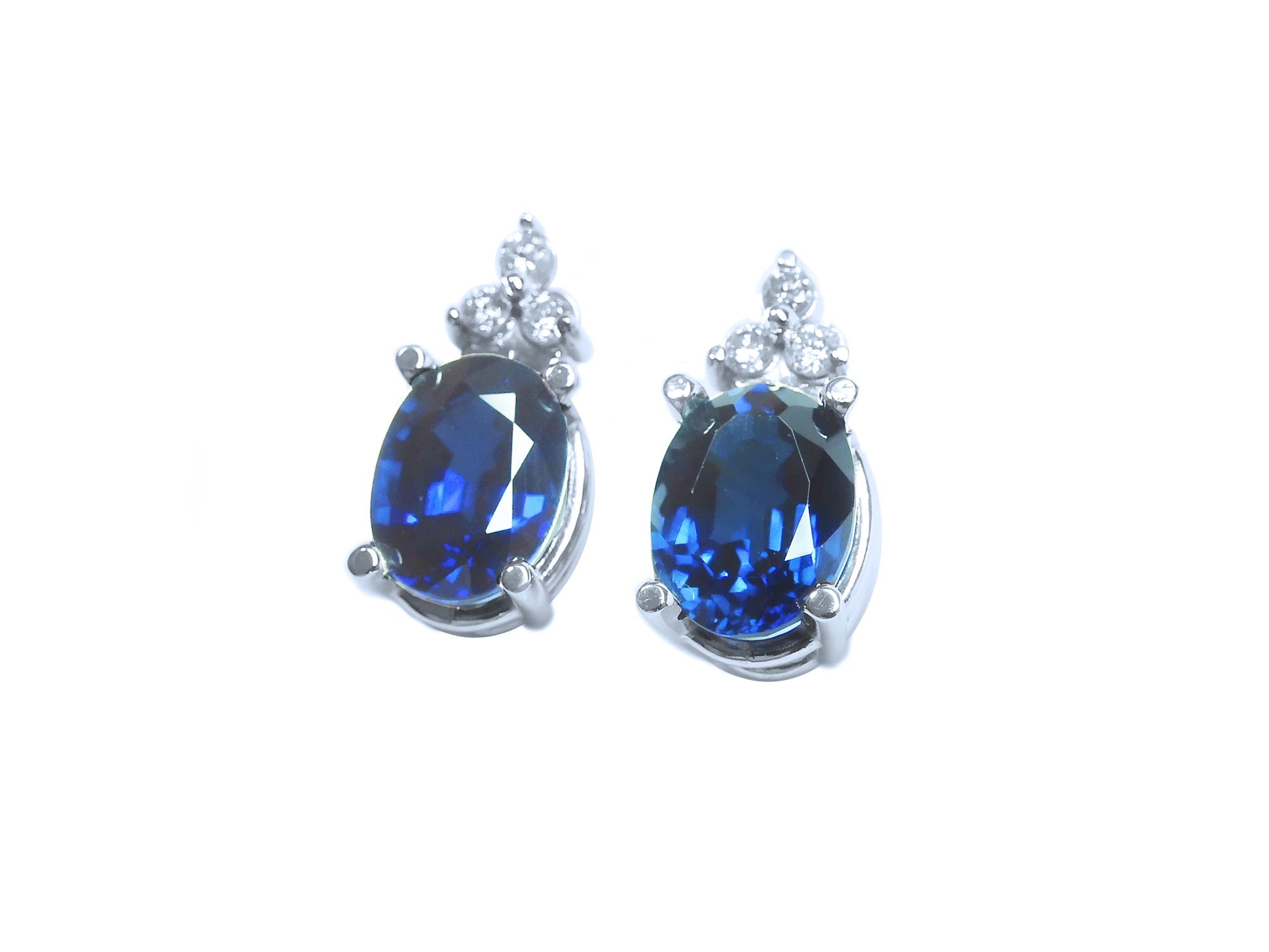 Genuine sapphire earrings