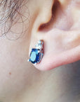 Real sapphire earrings