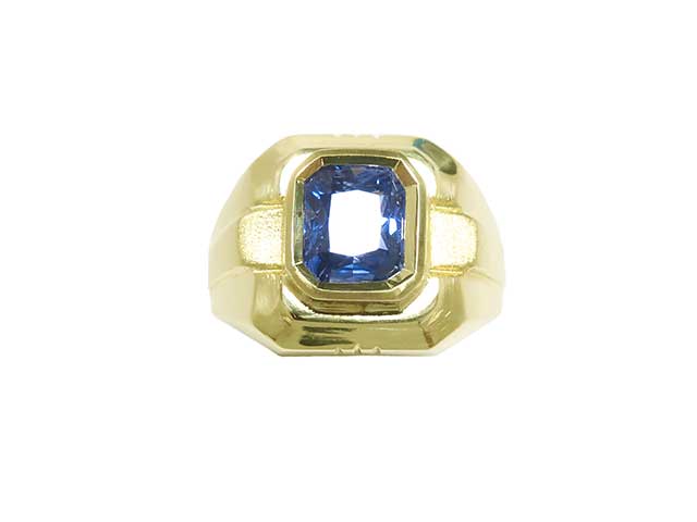 Sapphire mens ring for sas;e