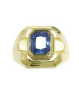 Sapphire mens ring for sas;e