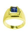 Real Sri Lanka sapphire men's ring