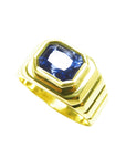 Unique sapphire men's ring fine jewelry