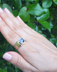 Natural Men's Sapphire Ring