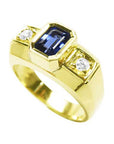 Real Sri Lanka sapphire men's ring