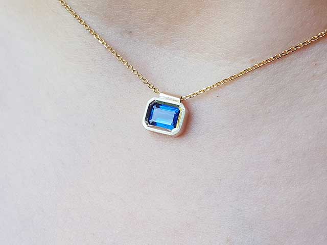 Sapphire choker necklace for sale