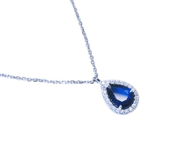 Genuine sapphire necklace wholesale