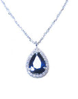 Natural sapphire necklace for sale