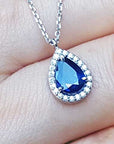 Wholesale Sri Lanka blue sapphire necklace