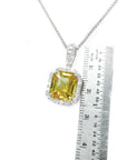 Mother’s day yellow sapphire stone necklace
