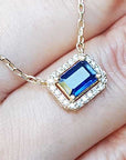 September birthstone sapphire necklace-6