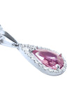 Pink sapphire necklace