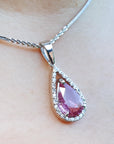 September birthstone sapphire necklace