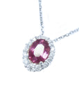 Slider sapphire necklace