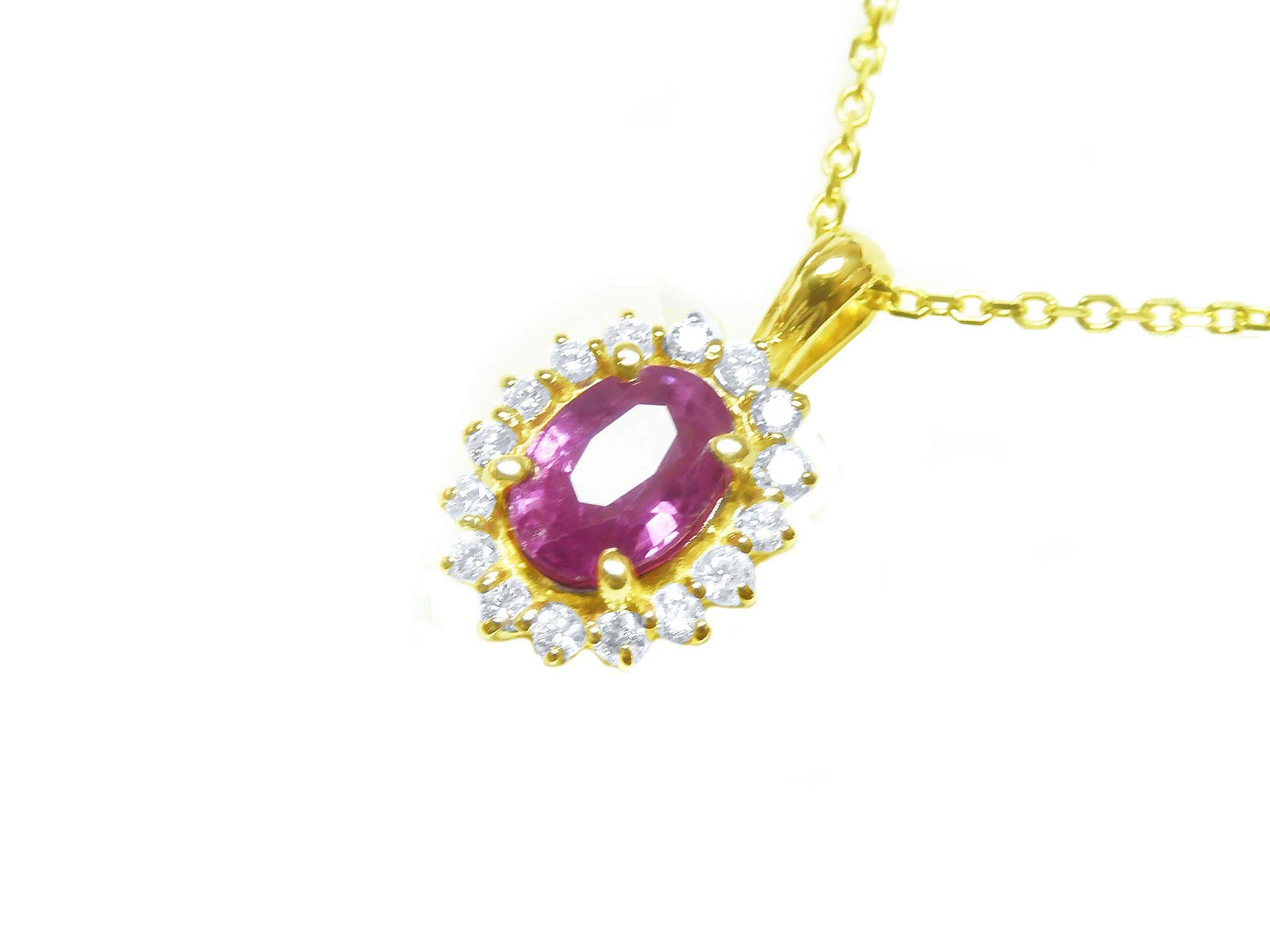 bubblegum pink sapphire necklace
