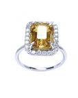 Wholesale real yellow sapphire and gold jewelry