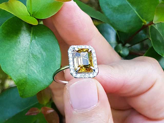 Wholesale Fine yellow sapphire ring