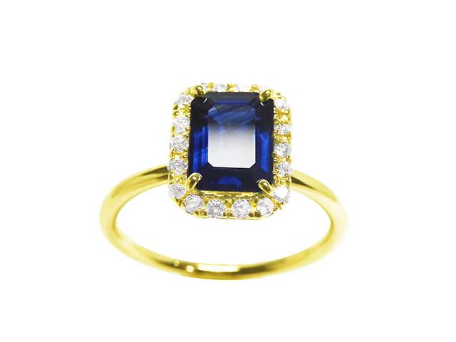 Genuine sapphire ring for  mother’s day