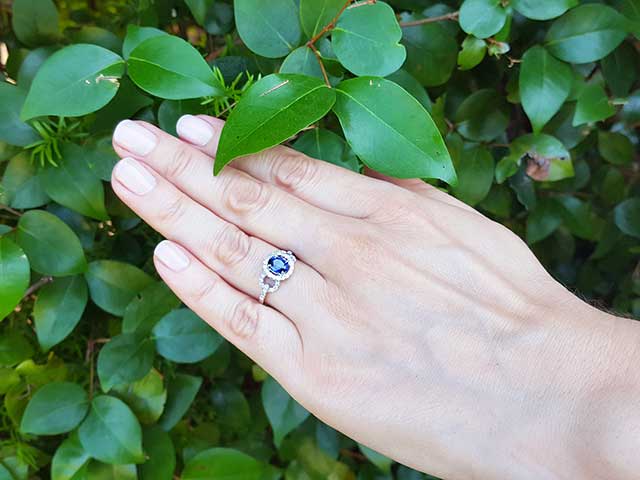 Sapphire September's Birthstone Ring for Women