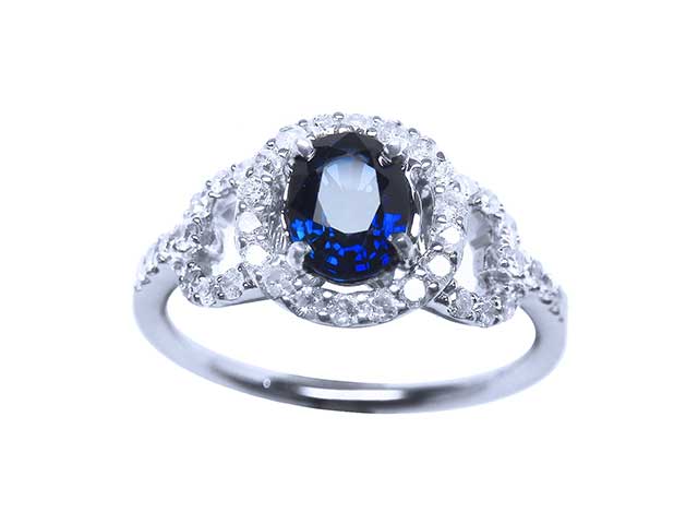Authentic sapphire ring