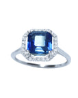 Blue sapphire ring for women