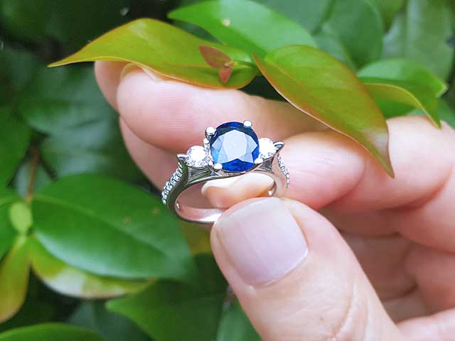 USA made real sapphire ring