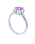 Natural Pink Sapphire Ring for Women