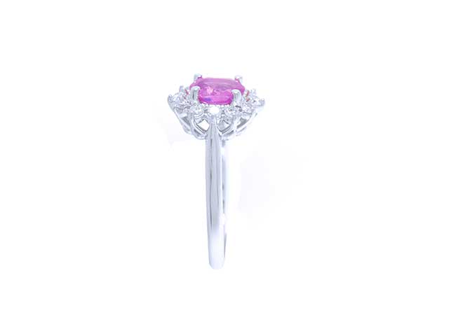 Natural Pink Sapphire Ring for Women