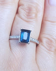 USA Hand made sapphire ring
