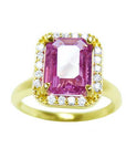 Genuine Pink Sapphire Ring