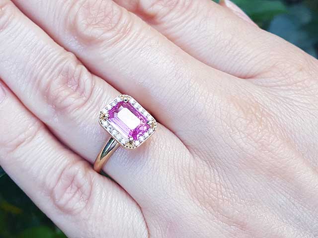 September birthstone bridal jewelry ring