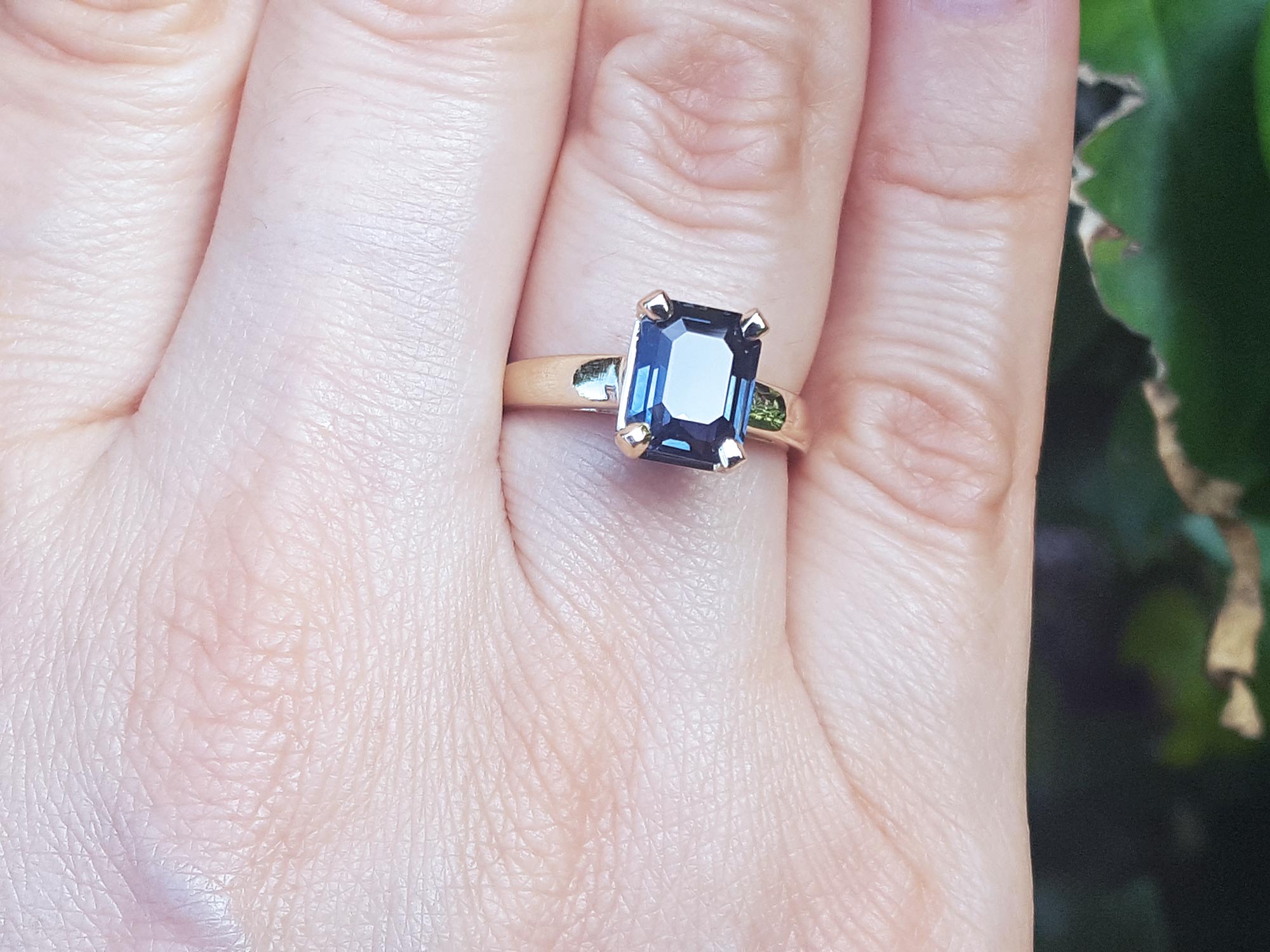 Authentic sapphire ring
