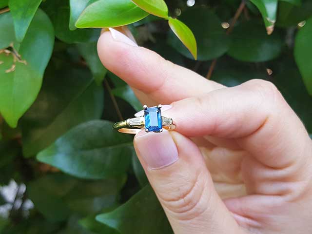 Genuine sapphire ring for sale