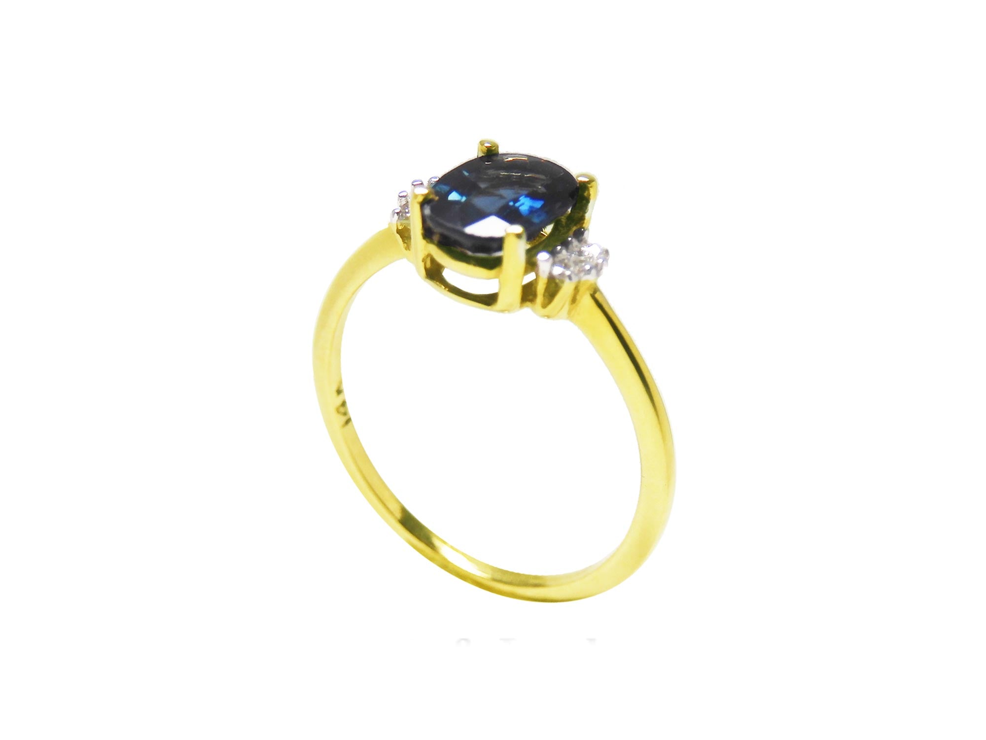 Sapphire three stone ring women