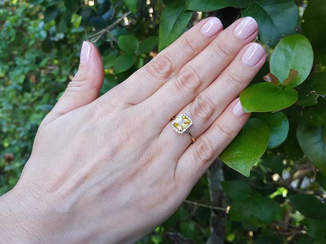 Yellow Sapphire Ring for sale