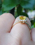 Mother’s day jewelry with real yellow sapphire