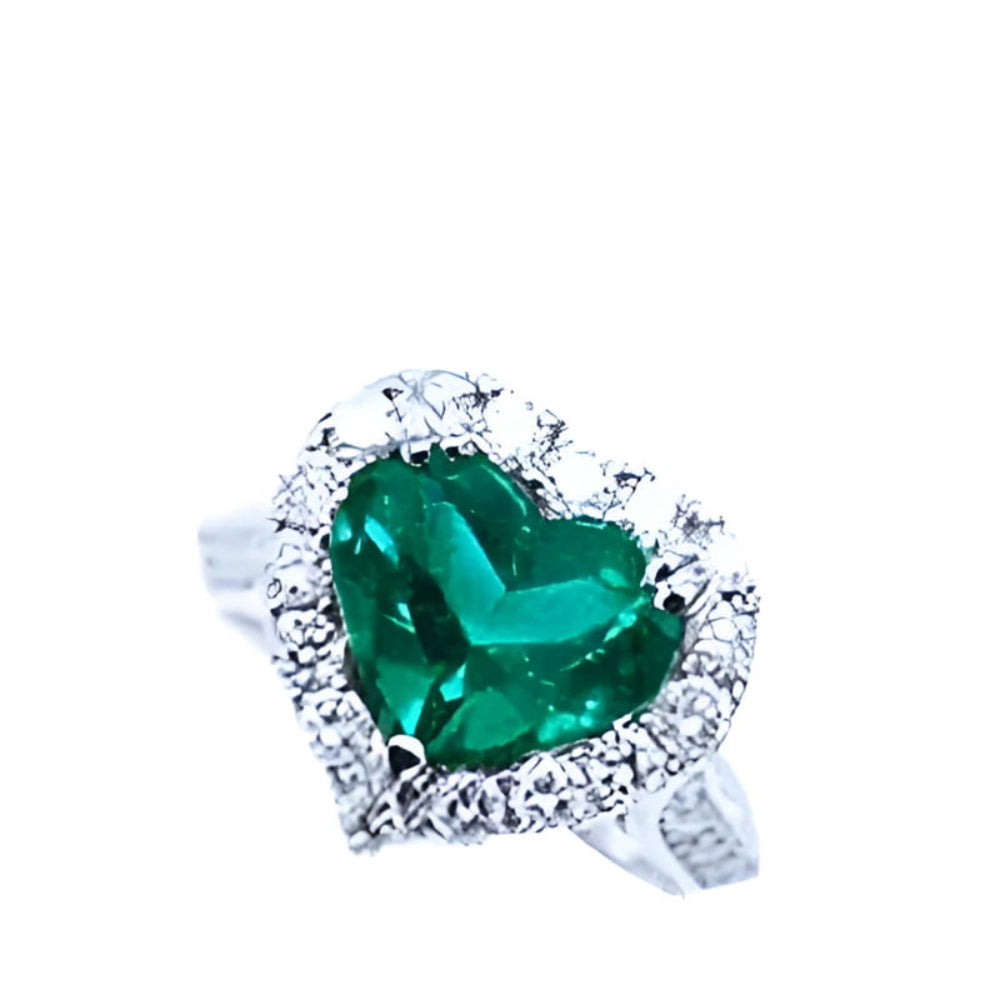 Natural colombian emerald ring collection for sale in USA.