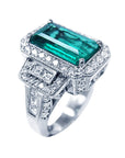 Anillo con esmeralda para novias