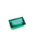 1.10 ct. Baguette cut fine quality loose colombian emerald, vibrant color and lively brilliance, perfect for crafting a distinctive pendant, necklace, or ring.
