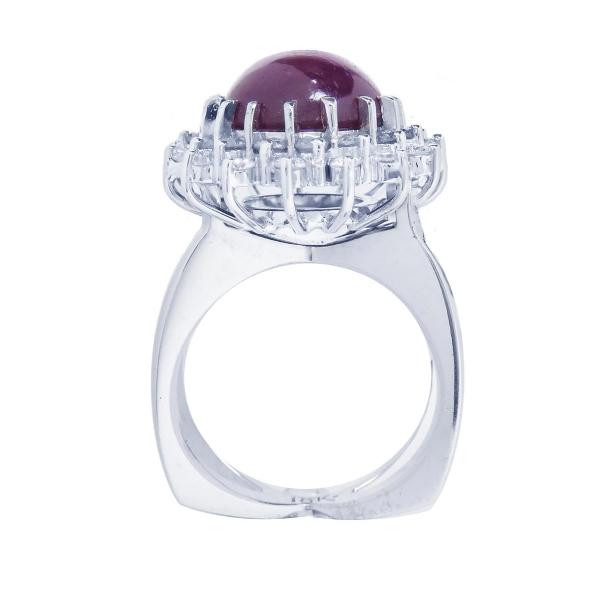 Ladies&#39; Ruby and diamond ring