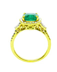Women’s 14k gold ring with emerald
