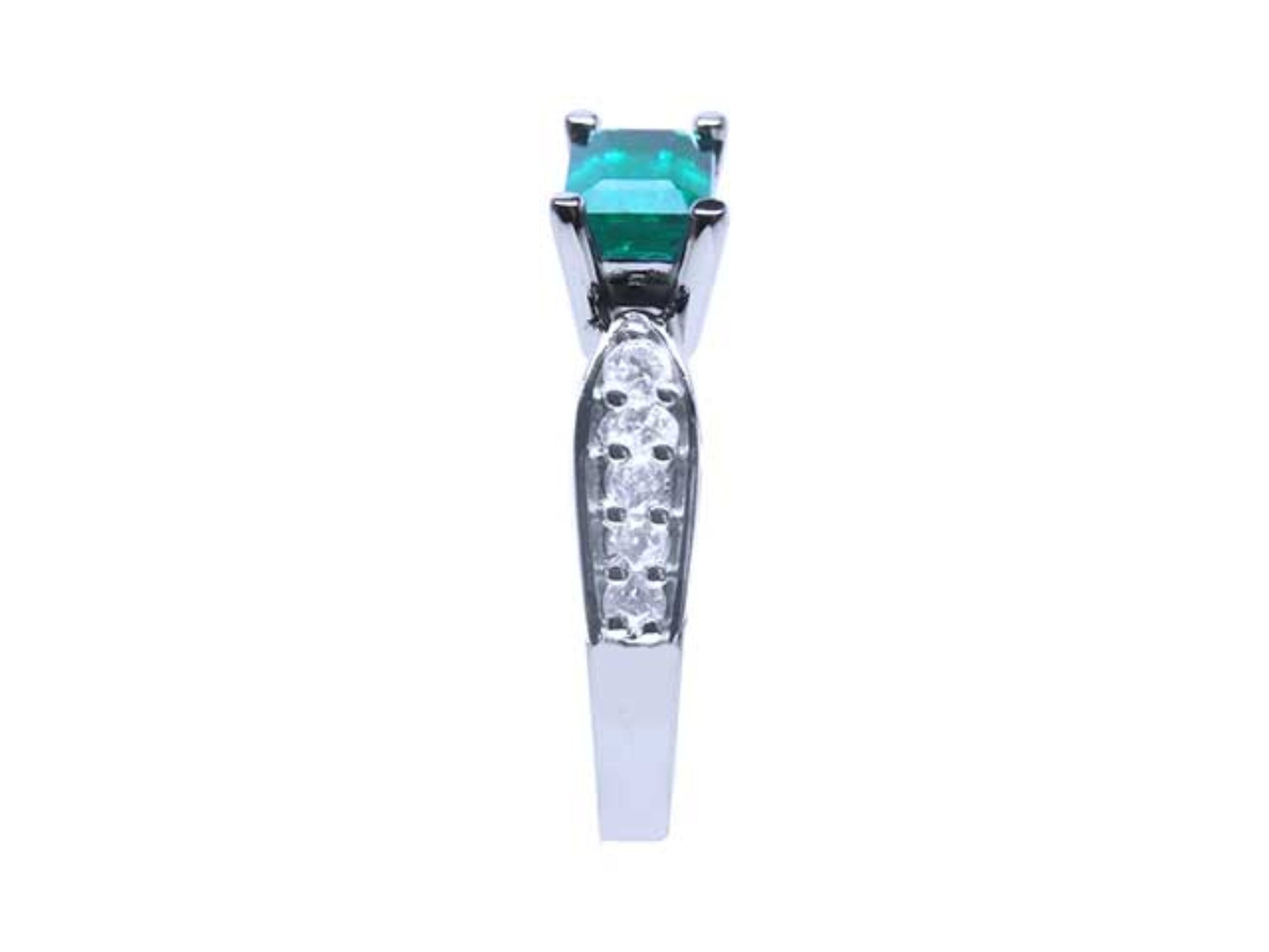 This affordable emerald ring is perfect for a Mother&#39;s Day gift.