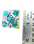 Cufflinks vibrant emeralds in fine jewelry fine quality natural Muzo emeralds May birthstone crafted in 14k yellow gold