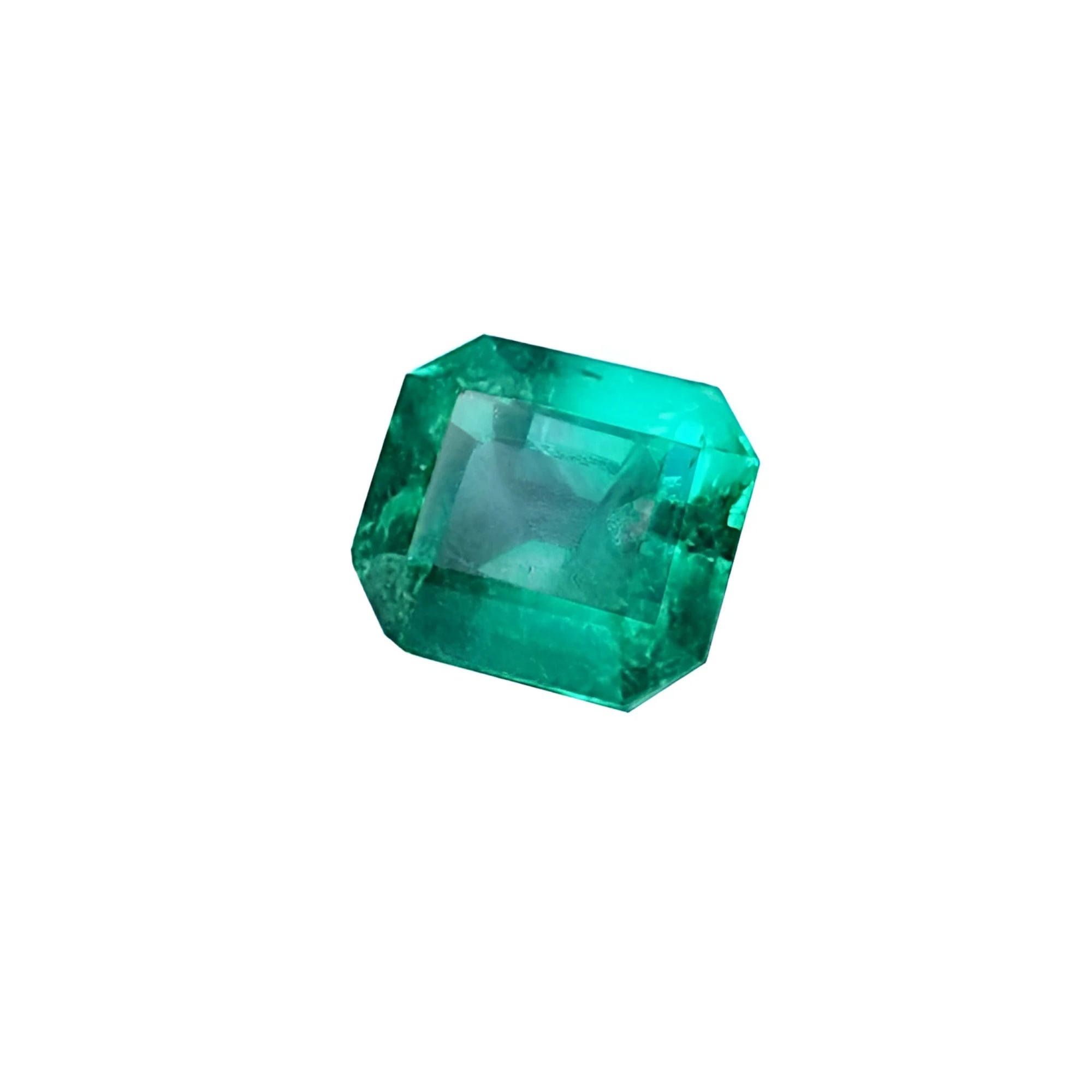 Emerald-cut loose natura colombian emerald rectangular emerald-cut, for the dream ring or necklace pendant.