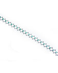 1.80 Carats Bracelet for Women Round cut Colombian Emeralds 14K white Gold