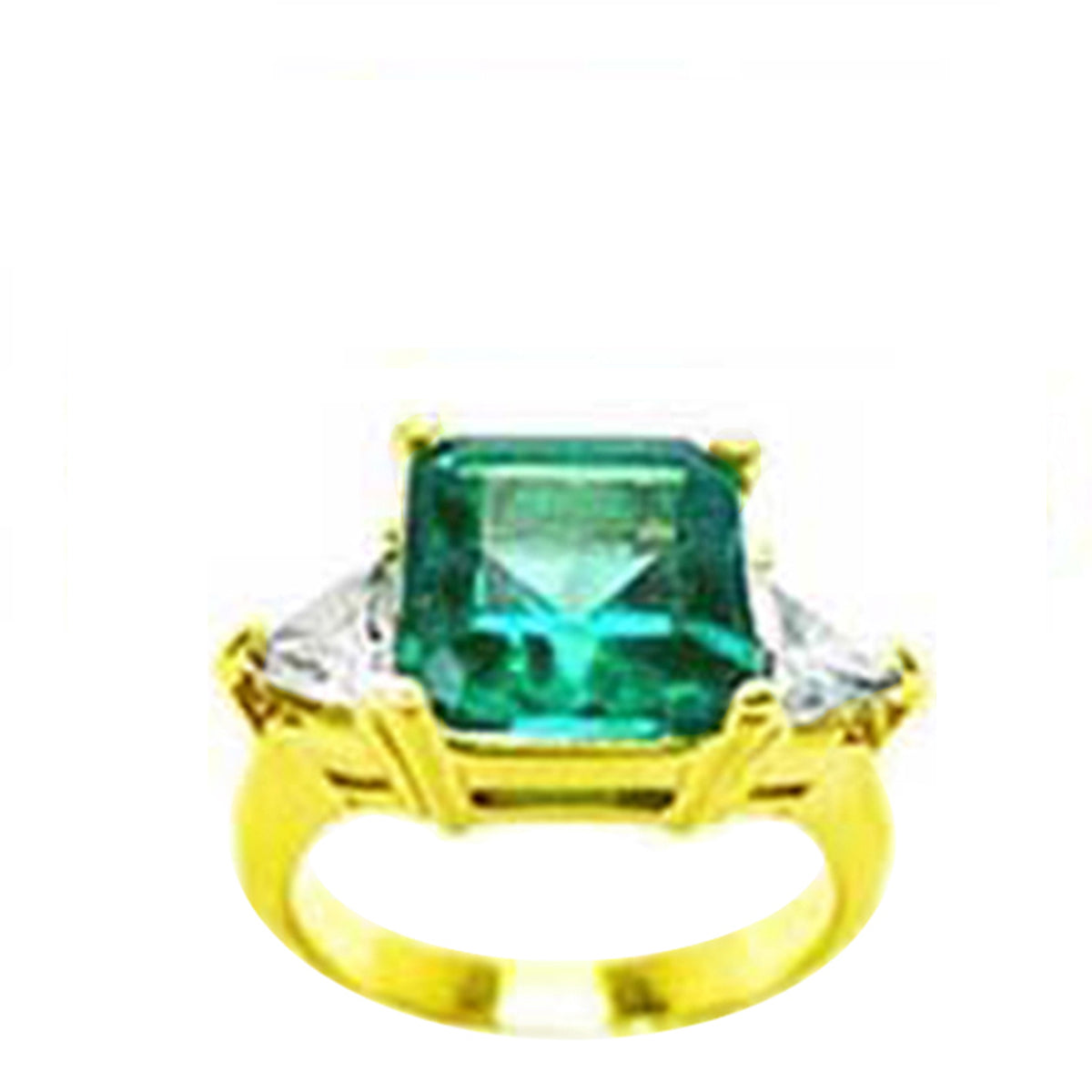 Women's natural Colombian emerald rings