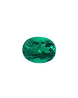 GIA Certified F1 0.98 ct. Oval Muzo Colombian Emerald loose emerald.