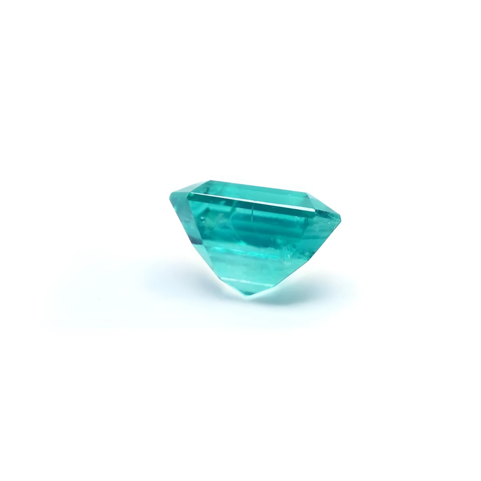 GIA certified 1.88 ct loose natural Colombian emerald with vibrant bluish-green hue.