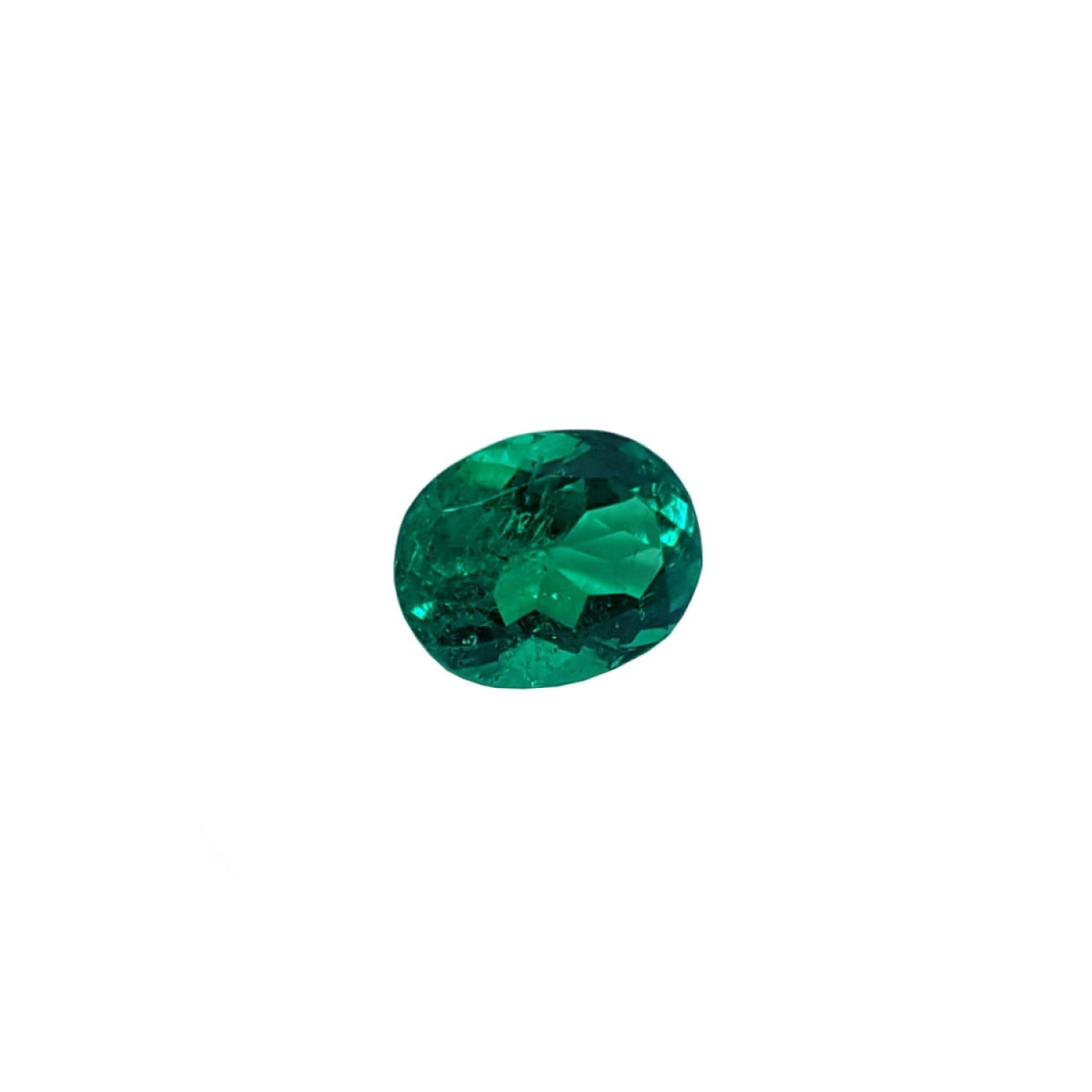 GIA Certified F1 0.98 ct. Oval Muzo Colombian Emerald loose emerald.