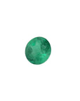 Round-cut loose emerald from Colombia’s renowned Muzo mines, GIA origin certification F2.